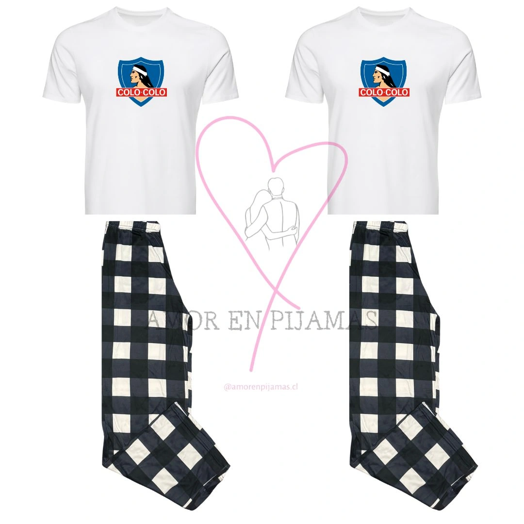 Pijamas Match Colo Colo - Amor en pijamas Pijamas Match Colo Colo - Amor en pijamas