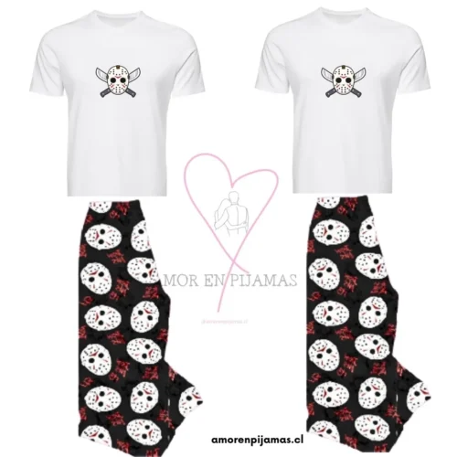 Pijama goals halloween jason - Amor en pijamas para parejas
