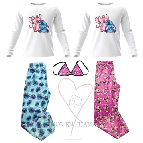 Pijamas Match Stitch y Novia Invierno - Amor en Pijamas