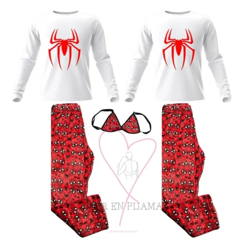 Pijamas Goals Spiderman - Amor en Pijamas para parejas