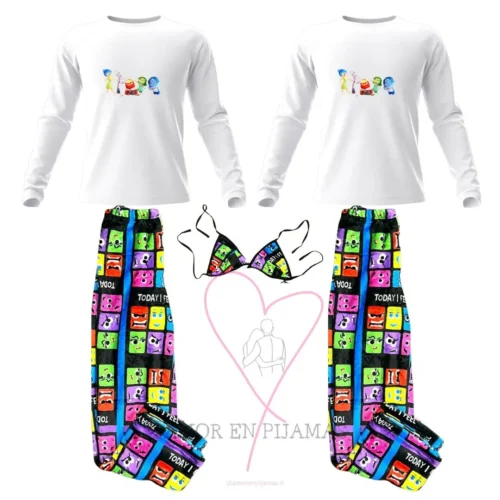 Pijama Goals Intensamente - Amor en pijamas para parejas