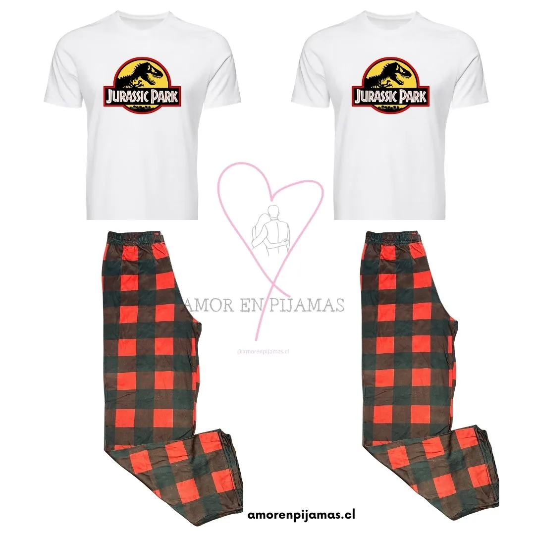 Pijama Jurassic Park - Amor en Pijamas para parejas Pijama Jurassic Park - Amor en Pijamas para parejas