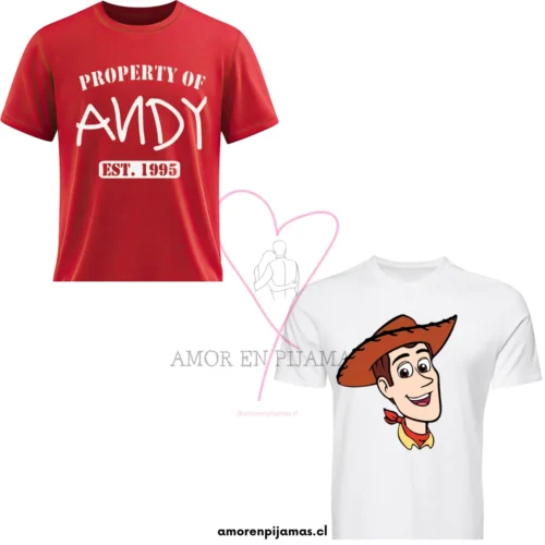 Polera Woddy y Andy - Amor en Pijamas