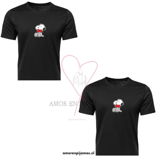 Poleras para Parejas Snoopy - Amor en Pijamas