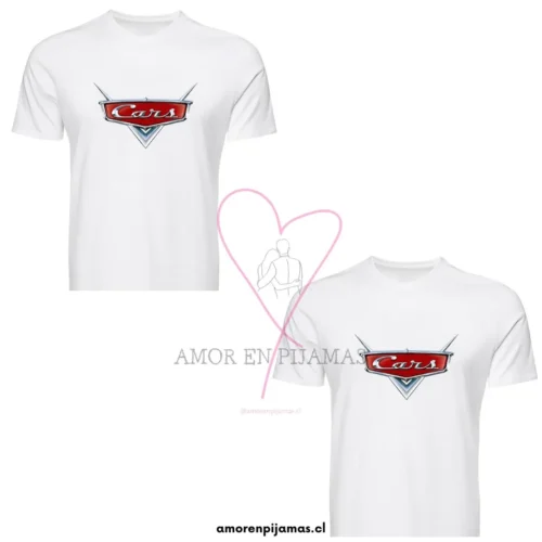 Poleras Para Parejas Cars - Amor en Pijamas