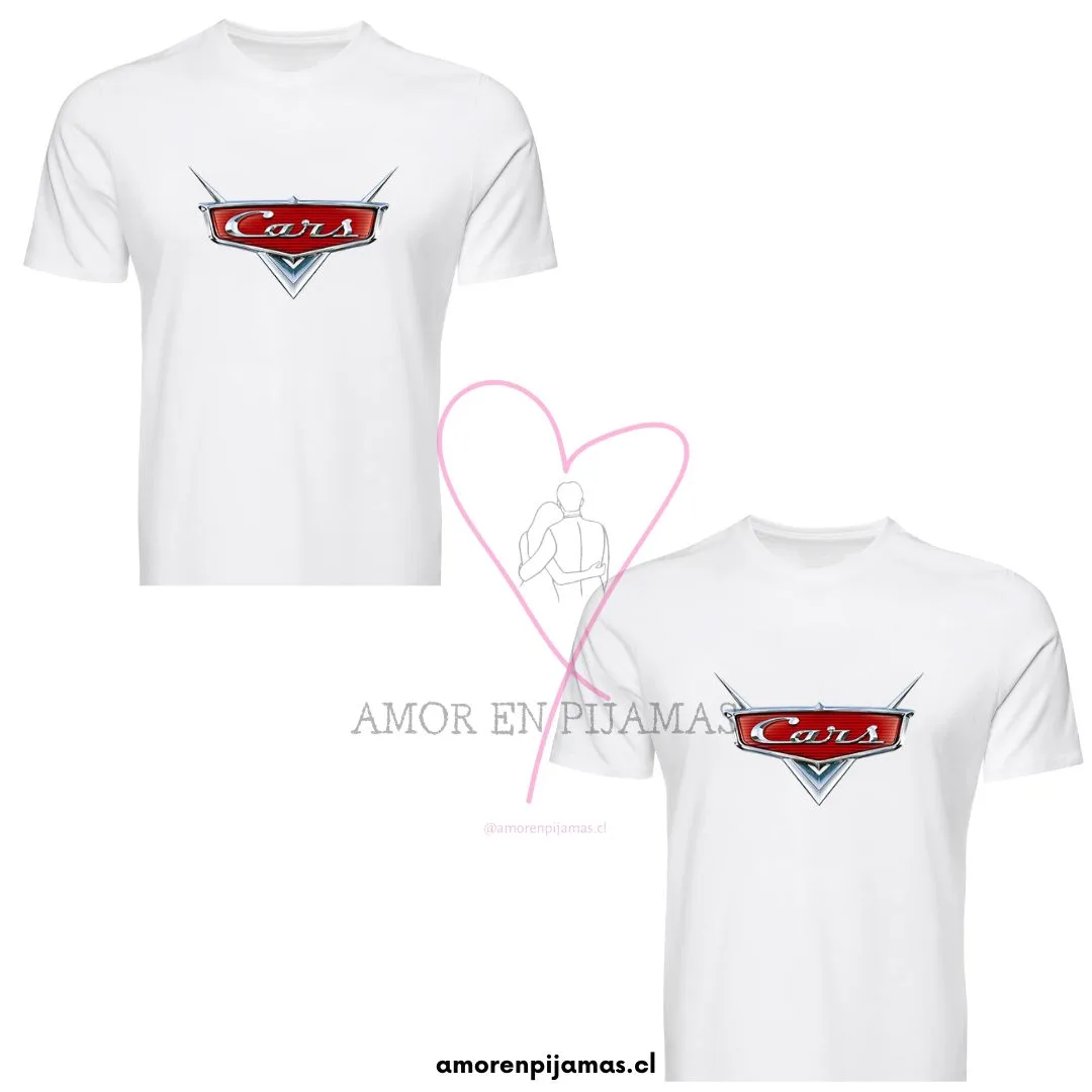 Poleras Para Parejas Cars - Amor en Pijamas Poleras Para Parejas Cars - Amor en Pijamas