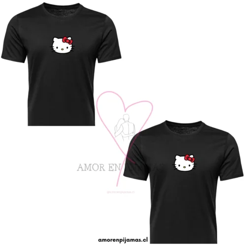 Poleras Hello Kitty Para parejas - Amor en pijamas