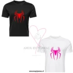 Poleras para parejas Spiderman Y Novia - Amor en Pijamas