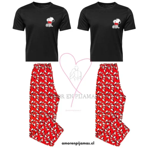Pijamas Goals Snoopy - Amor en Pijamas para Parejas
