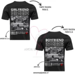 Polera para parejas Personalizadas BoyFriend - Amor en Pijamas