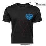 Polera Besos para Pareja Azul – Regalo para novio - Amor en Pijamas