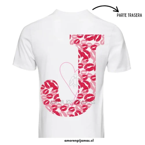 Polera Besos para Pareja Rojo– Regalo para novio - Amor en Pijamas