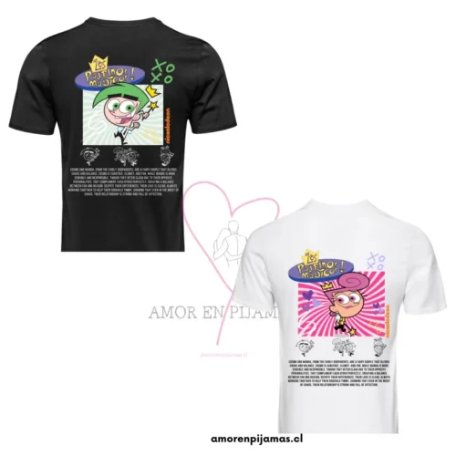 Poleras para parejas Cosmo y Wanda - Amor en Pijamas