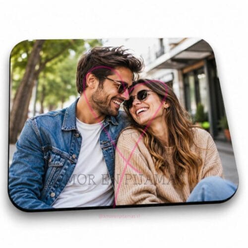 Mouse pad personalizado parejas - Amor en Pijamas
