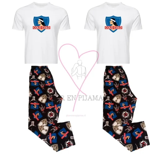 Pijama Colo Colo Amor en Pijamas para parejas