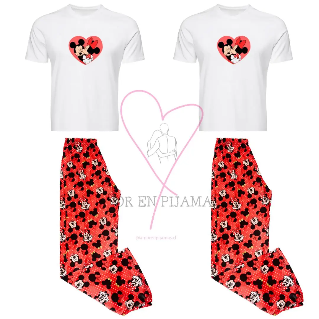 Pijama Mickey Y Minnie - Amor en Pijamas Pijama Mickey Y Minnie - Amor en Pijamas