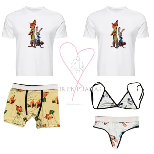 Pijama Zootopia Ligero - Amor en Pijamas