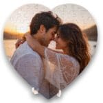 Puzzle corazon personalizado Rompecabezas para parejas - Amor en Pijamas