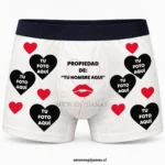 Boxer personalizado Propiedad de blanco - Amor en Pijamas