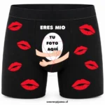 Boxer Personalizado Eres mio Negro - Amor en Pijamas
